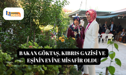 Bakan Göktaş, Kıbrıs Gazisi ve eşinin evine misafir oldu