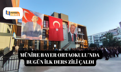 Münire Bayer Ortaokulu’nda bugün ilk ders zili çaldı