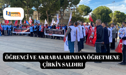 Öğrenci ve akrabalarından öğretmene çirkin saldırı