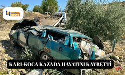 Karı-koca kazada hayatını kaybetti