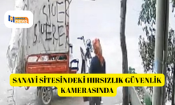 Sanayi sitesindeki hırsızlık güvenlik kamerasında