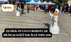 Zeybek oynayan robotlar Bilim Şenliği'nde ilgi topladı