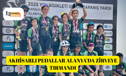 Akhisarlı pedallar Alanya’da zirveye tırmandı