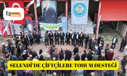 Selendi’de çiftçilere tohum desteği