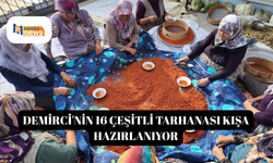 Demirci'nin 16 çeşitli tarhanası kışa hazırlanıyor