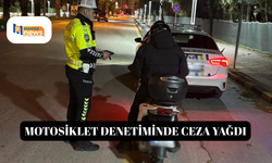 Motosiklet denetiminde ceza yağdı