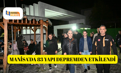 Manisa'da 83 yapı depremden etkilendi