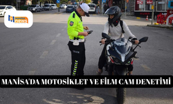 Manisa'da motosiklet ve film cam denetimi