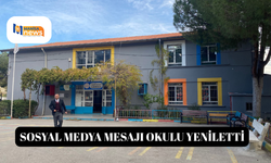 Sosyal medya mesajı okulu yeniletti