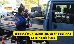 Manisa'da kaldırımlar vatandaşa geri veriliyor