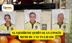 Alaşehir’de şehit olan 2 polis memuru unutulmadı
