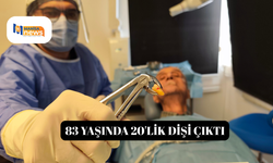 83 yaşında 20'lik dişi çıktı