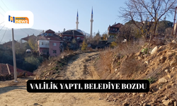 Valilik yaptı, belediye bozdu