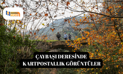 Çaybaşı Deresinde kartpostallık görüntüler