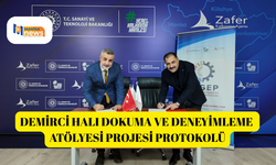 Demirci Halı Dokuma ve Deneyimleme Atölyesi projesi protokolü