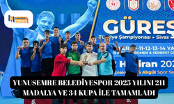 Yunusemre Belediyespor 2025 yılını 211 madalya ve 34 kupa ile tamamladı