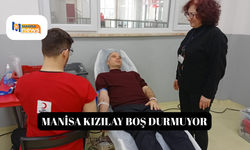 Manisa Kızılay boş durmuyor