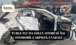 Turgutlu'da yolcu otobüsü ile otomobil çarpıştı: 3 yaralı