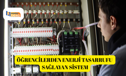 Öğrencilerden enerji tasarrufu sağlayan sistem