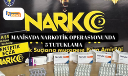 Manisa'da narkotik operasyonunda 5 tutuklama