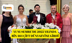 Yunusemre’de 2025 yılında bin 464 çift dünyaevine girdi