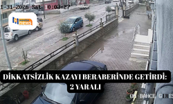 Dikkatsizlik kazayı beraberinde getirdi: 2 yaralı