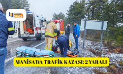 Manisa'da trafik kazası: 2 yaralı