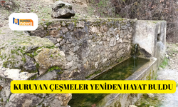 Kuruyan çeşmeler yeniden hayat buldu