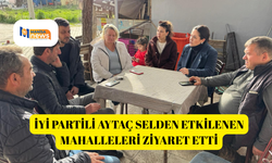 İYİ Partili Aytaç selden etkilenen mahalleleri ziyaret etti