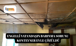 Engelli vatandaşın barınma sorunu konteyner evle çözüldü