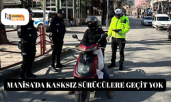 Manisa'da kasksız sürücülere geçit yok