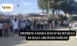 Deprem anında hayat kurtaran kuralları öğrendiler