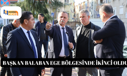 Başkan Balaban Ege Bölgesinde ikinci oldu