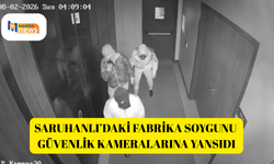 Saruhanlı’daki fabrika soygunu güvenlik kameralarına yansıdı