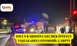 Yolun karşısına geçmek isteyen yaşlı kadına otomobil çarptı