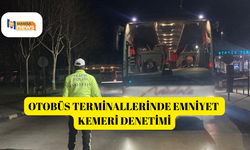 Otobüs terminallerinde emniyet kemeri denetimi