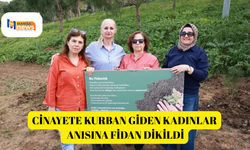 Cinayete kurban giden kadınlar anısına fidan dikildi