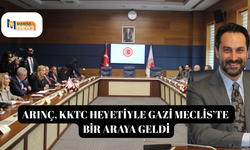 ARINÇ, KKTC HEYETİYLE GAZİ MECLİS’TE BİR ARAYA GELDİ