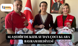 Alaşehir’de Kızılay’dan çocuklara bayram hediyesi