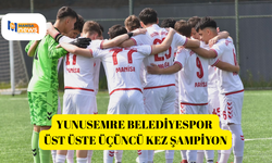 Yunusemre Belediyespor üst üste üçüncü kez şampiyon