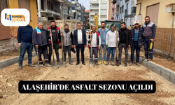 Alaşehir'de asfalt sezonu açıldı