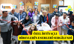 Özel ihtiyaçlı bireylerin eserleri sergilendi