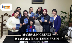 Manisalı öğrenci 9 yaşında ilk kitabını yazdı