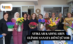 Atıklar kadınların elinde sanata dönüşüyor