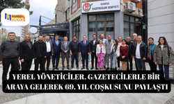 Yerel yöneticiler, gazetecilerle bir araya gelerek 69. yıl coşkusunu paylaştı