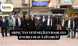Arınç’tan yeni seçilen başkana  hayırlı olsun ziyareti