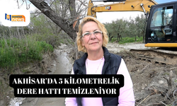 Akhisar’da 5 kilometrelik dere hattı temizleniyor