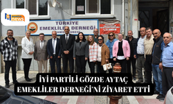 İYİ Partili Gözde Aytaç  Emekliler Derneği’ni ziyaret etti