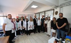 Başkan Şimşek personelle bayramlaştı
