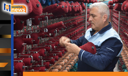 Bursa Ulu Cami'nin halıları Demirci'de dokunuyor